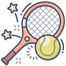 tennis racket hitting the ball